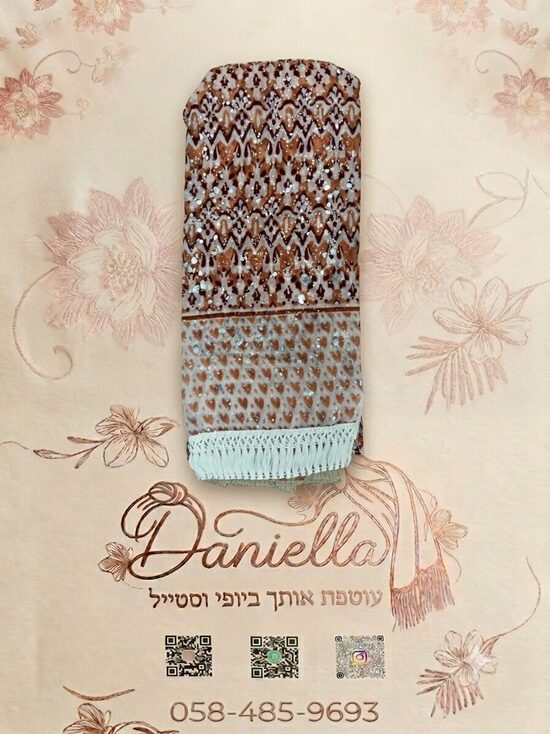 אדום - מטפחת סגנונית מעוטרת אם פרנז לבן מיוחד